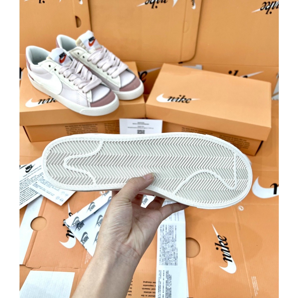 Giày thể thao Blazer Low 77 _Ni'ke hồng_ Blazer hồng phấn hàng cao cấp Full Box