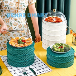 lồng bàn kami 5 tầng tránh ruồi muỗi, đựng đồ đa năng, lồng bàn giữ nhiệt 3 in 1
