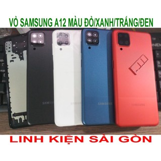 Vỏ samsung a12 màu đỏ/xanh/trắng/đen