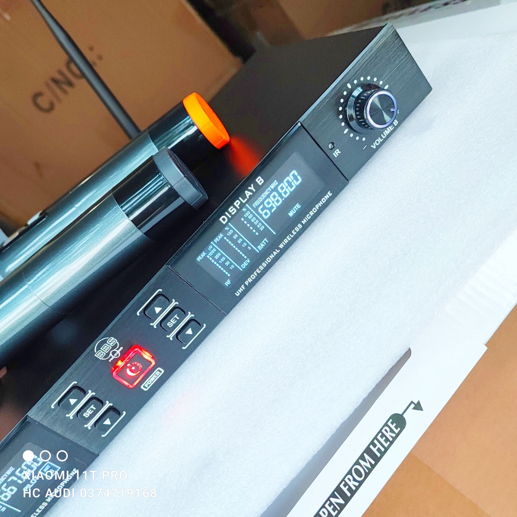 Mic không dây BBS u898 plus micro BBS u 898 plus loại một thông minh cao cấp tự ngắt gia tốc karraoke cực hay 2023