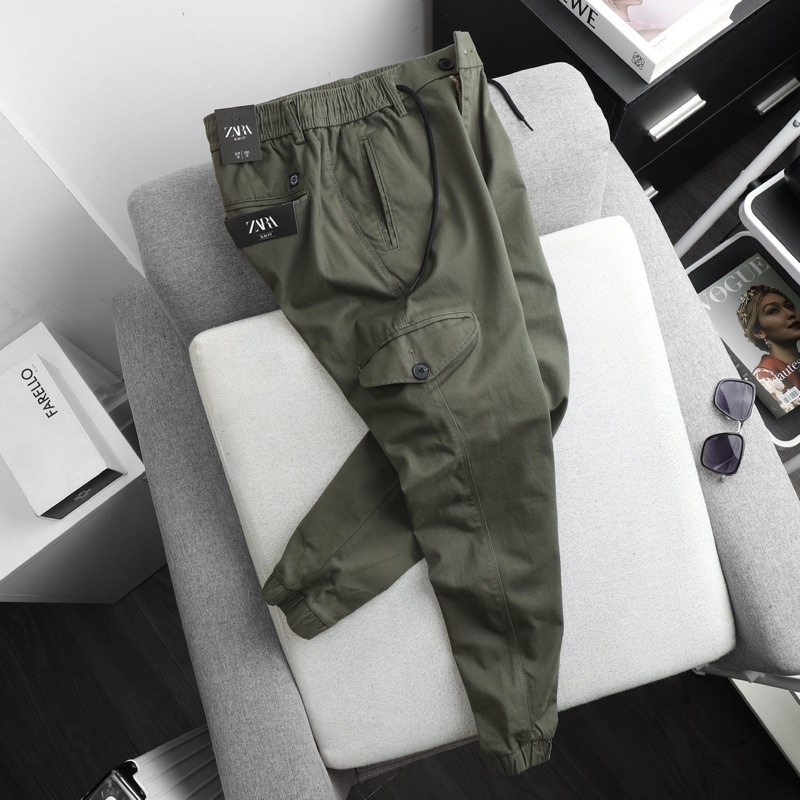 JOGGER KAKI TÚI HỘP ZARA