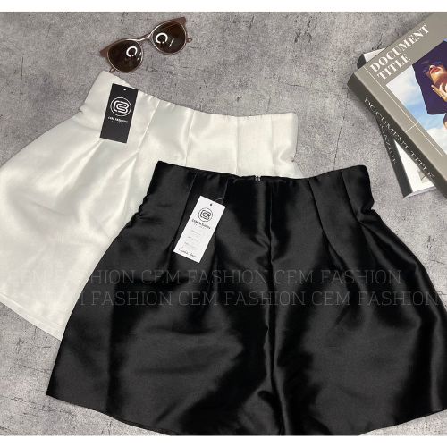 Quần Short Nữ Phồng Tafta Cạp Cao Dáng Xòe Có Bigzise Siêu Tôn Dáng CEM018