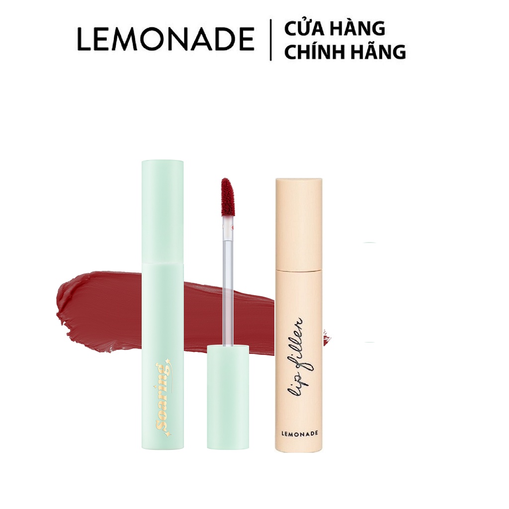 Combo Lemonade Son kem lì nhẹ môi Lemonade Soaring Lipcream 3.7g và Son lót dưỡng đầy môi Lemonade Lip Filler 4.5g