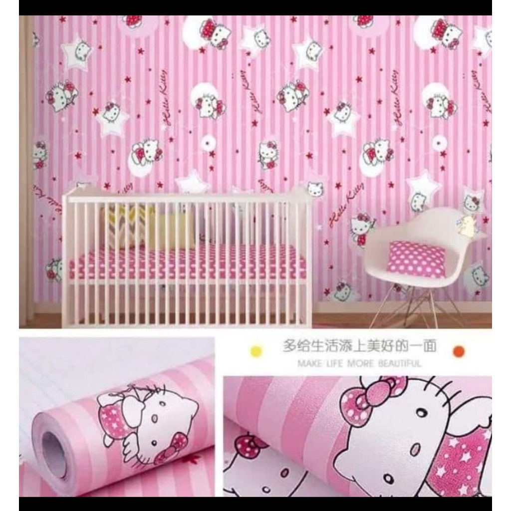 10mx45cm giấy dán tường Doremon dán phòng ngủ đẹp mắt