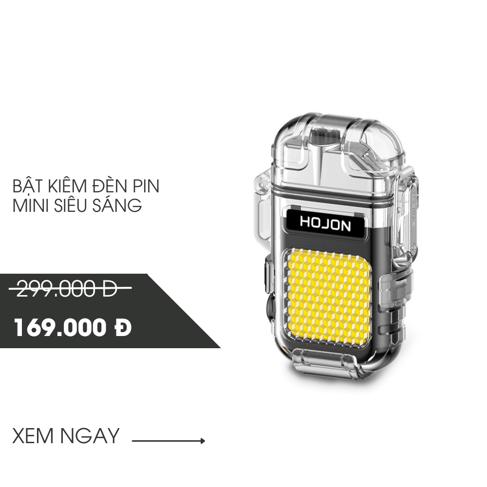 Đèn Pin Mini COB Đa Năng Kiêm Plasma Cao Cấp 4in1 Chống Nước IP56, Cổng Sạc Type-C Tiện Lợi
