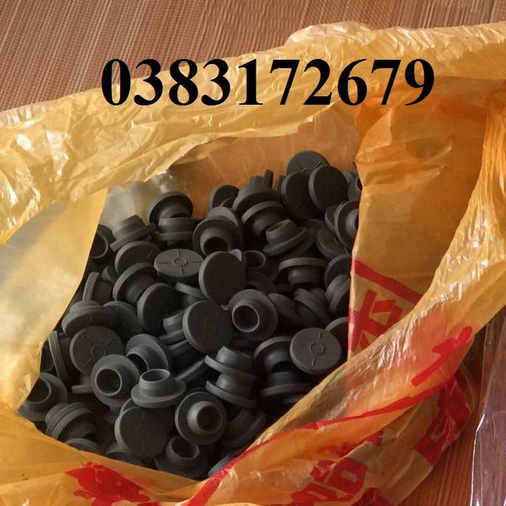 Combo 50 nắp cao su dập vacxin, nắp cao su đậy nắp lọ thủy tinh 5cc 10cc 20cc 50cc 100cc