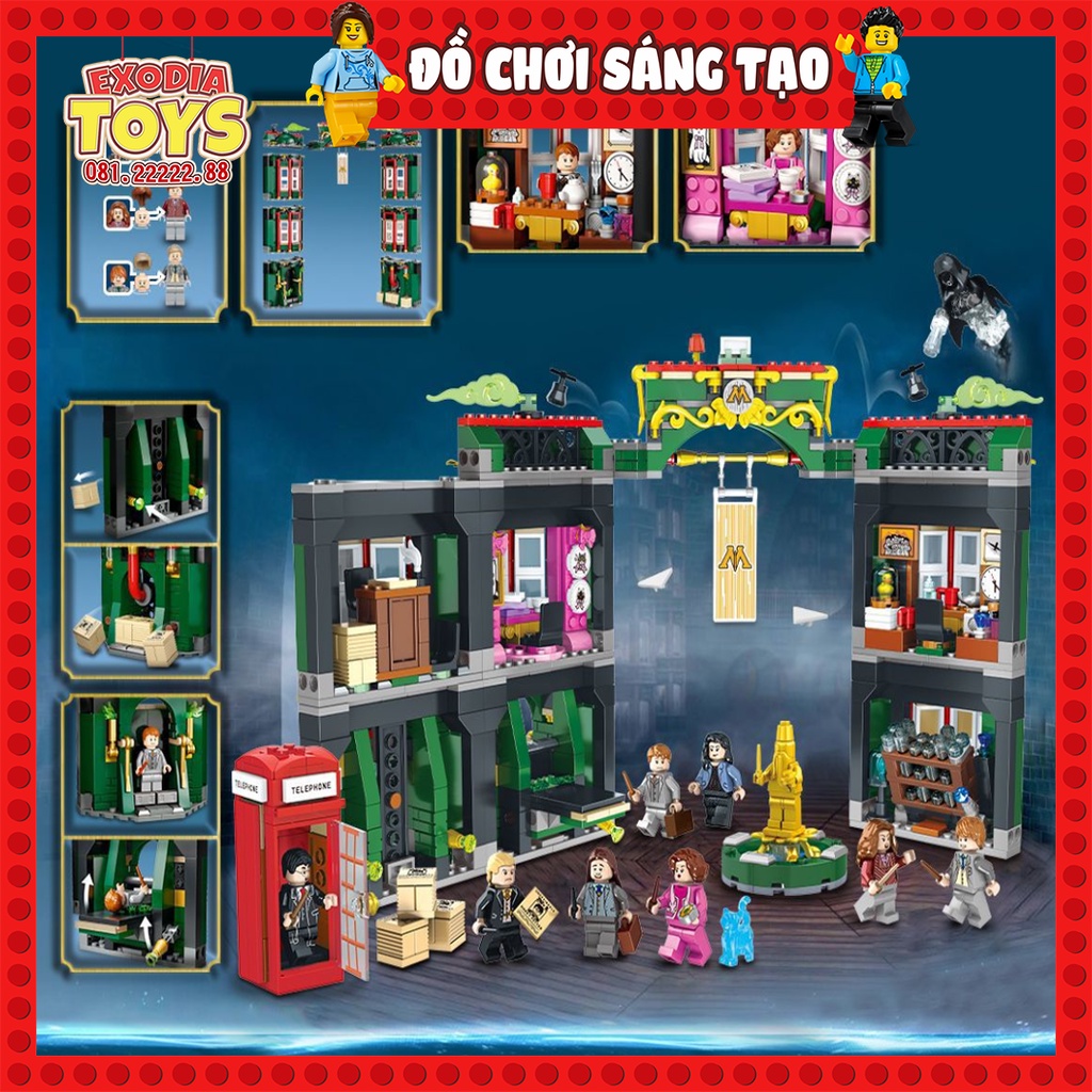 Xếp hình Harry Potter Bộ pháp thuật : The Ministry of Magic - Đồ Chơi Lắp Ghép Sáng Tạo - SX 6068 Ideas 76403