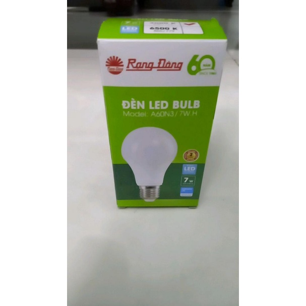 Bóng Đèn LED Bulb Tròn 7W - Rạng Đông - Ánh sáng trắng- Đui vặn E27