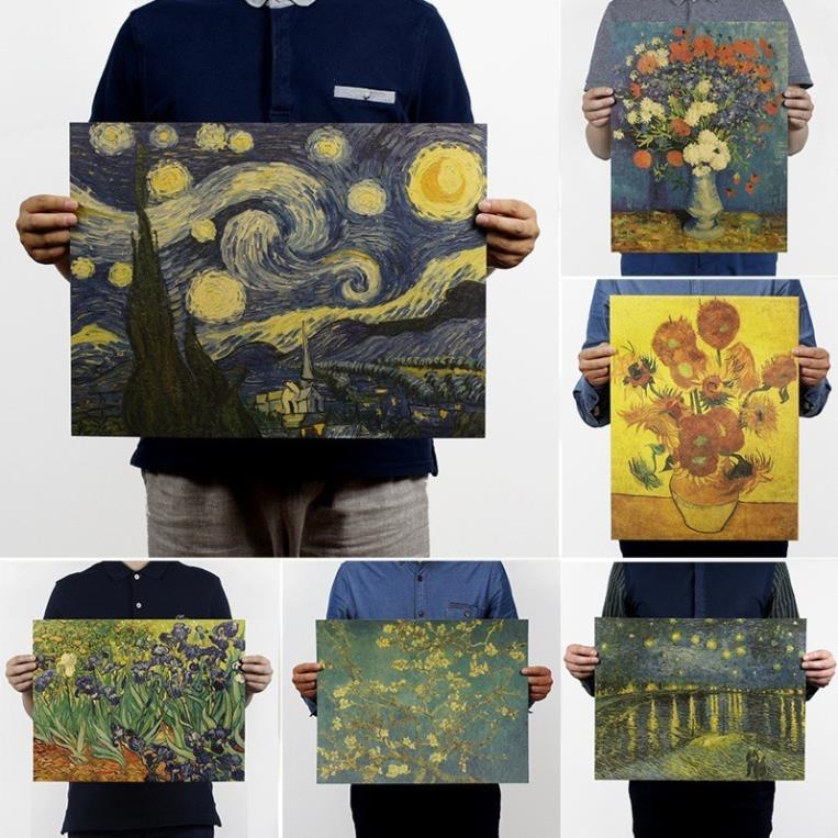 Poster Dán Tường Áp phích trang trí hình tranh trừu tượng của Van Gogh