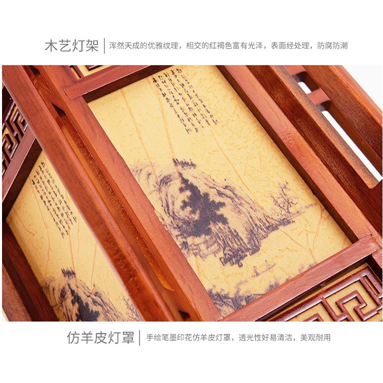 Đèn lồng gỗ,đèn thả gỗ 1687