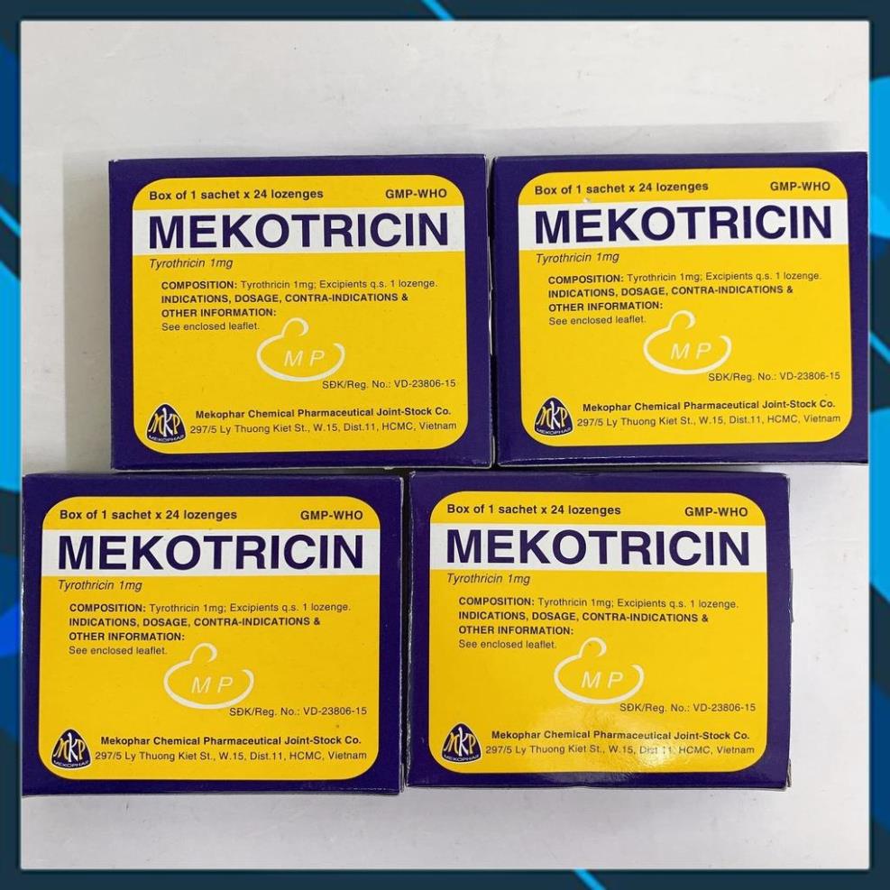 VIÊN NGẬM MEKOTRICIN - hộp 24 viên