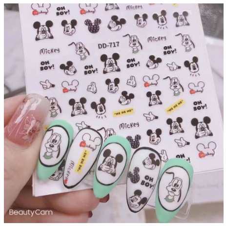 Sticker & Decal dán móng tay sticker nhiều hình nghộ nghĩnhi