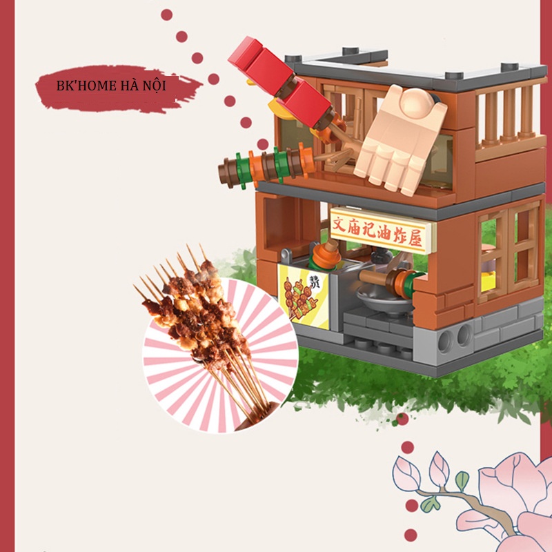 Đồ chơi lắp ráp mô hình cửa hàng món ăn độc đáo