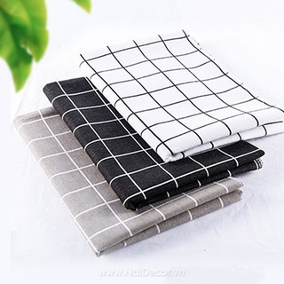 Vải caro chụp ảnh sản phẩm, vải canvas trang trí nhà cửa