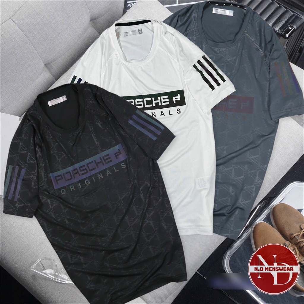 ÁO THUN LẠNH THỂ THAO NAM TẬP GYM PORSCHE - N.D MENSWEAR