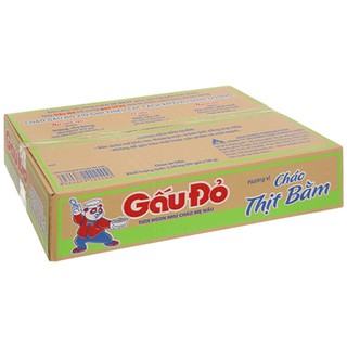 combo 5 gói cháo gấu đỏ thịt băm 50g