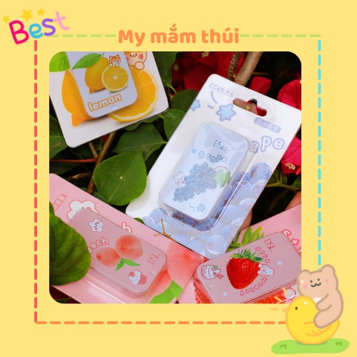 Nước hoa khô dạng sáp mùi chanh/dâu/nho/đào