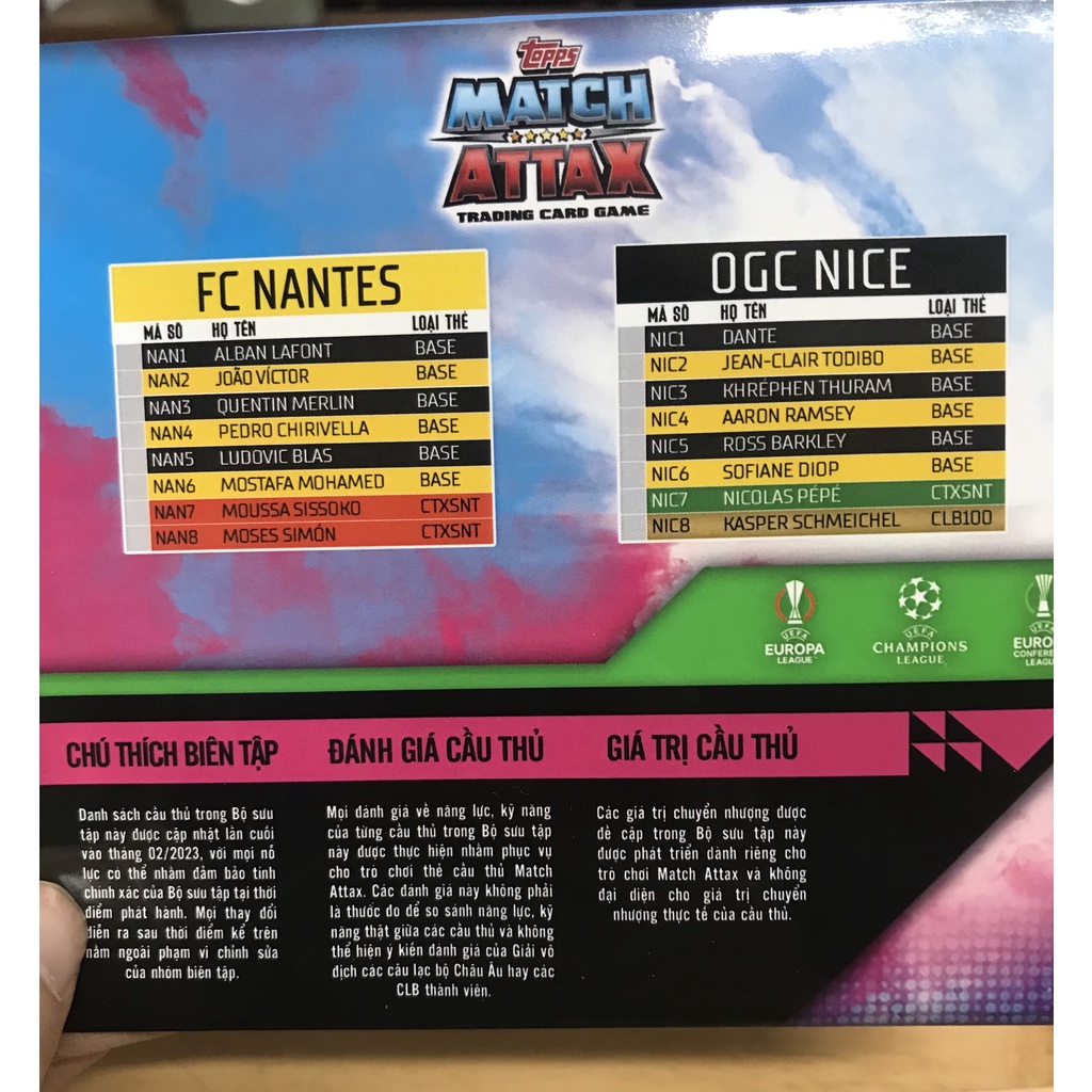 MỚI - BST Thẻ in Match Attax Ligue 1 22/23 phiên bản Việt hoá