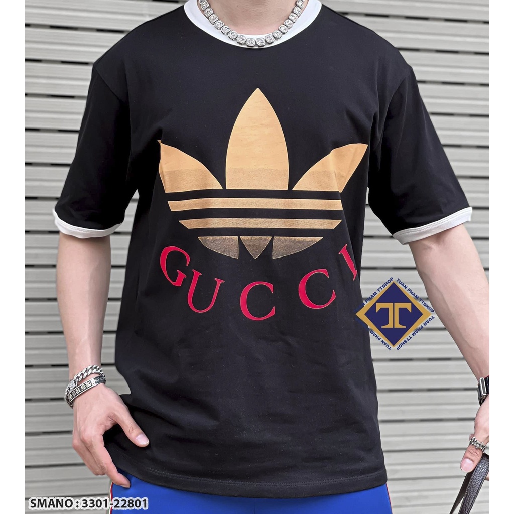 Áo Thun Gucci Adidas Siêu Cấp Hot 2023 - Full Size Nam Nữ