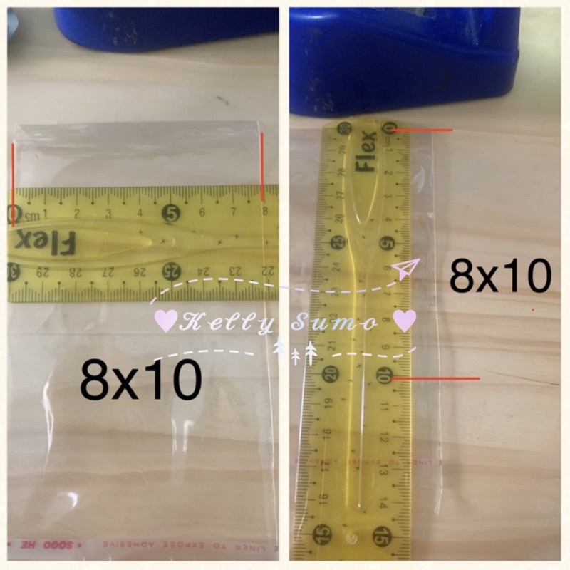 1kg túi Opp dán miệng đựng phụ kiện size nhỏ (4 -> 10)