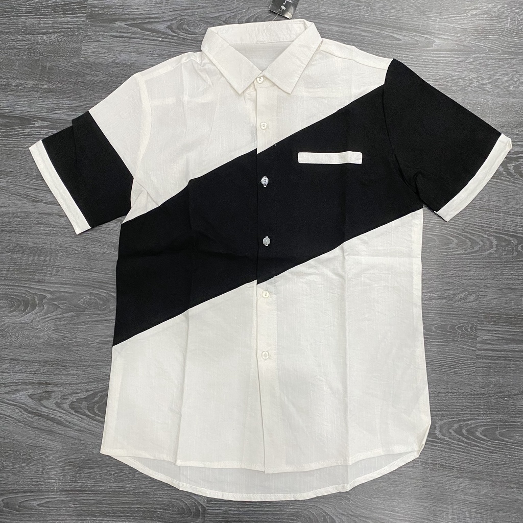 Sơ Mi Nhung Tăm, SM Đũi Cộc Tay Thời Trang Nam Form Slim