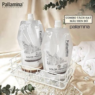 Bóc màu đỏ, đen Pallamina mẫu mới 500ml*2