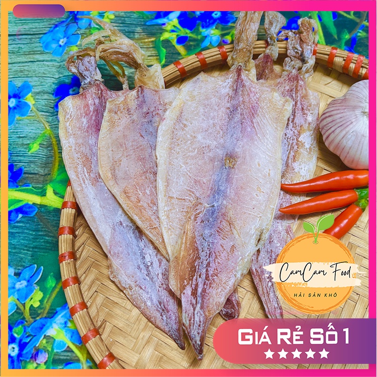 Khô Mực Ghim To Dài Bằng Bàn Tay Thân Dày Thơm Ngon N