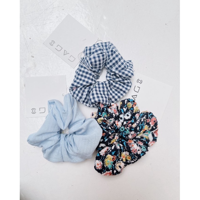 Cột tóc vải scrunchies sắc màu GAGO