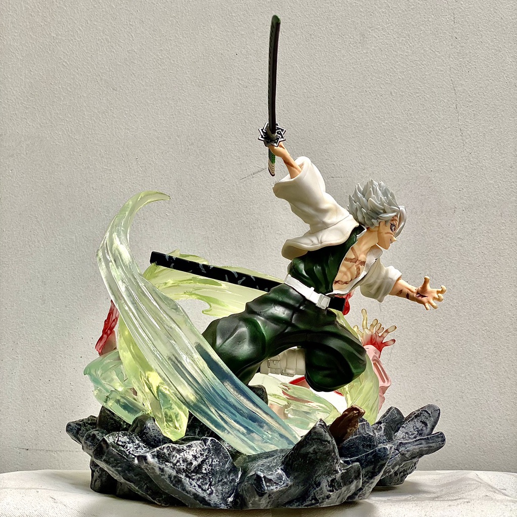 Mô hình Phong trụ Sanemi cao 25CM - Phong trụ có LED cực đẹp - Kimetsu no yaiba mô hình - Kiếm sĩ diệt quỷ Phong trụ