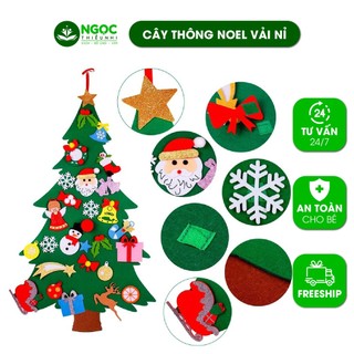 Cây thông Noel vải nỉ hàng loại 1+ 39 phụ kiện