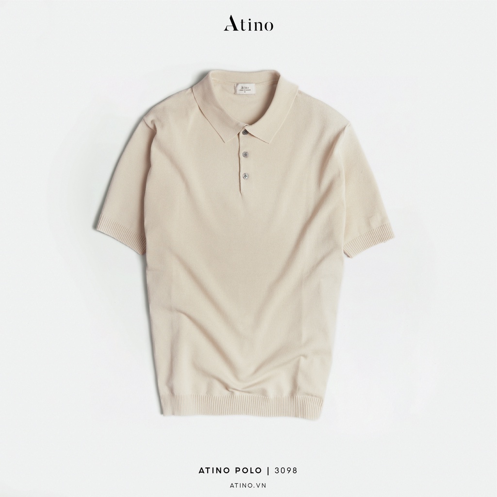 Áo Polo Nam ATINO Vải Len Viscose Trẻ Trung Form Regular PL5.3098