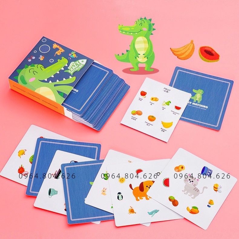 Đồ Chơi Thẻ Bài boardgame Crazy Matching trò chơi tương tác nhóm
