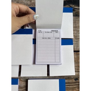 CUỐN ORDER 2 liên - 50c - IN RÕ - LÂU PHAI