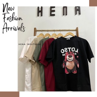 Áo thun Gấu hồng trendy oversize nhiều màu