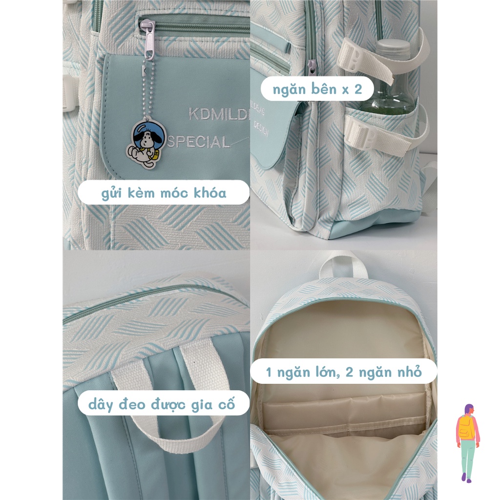 Balo Đi Học Không Thấm Nước