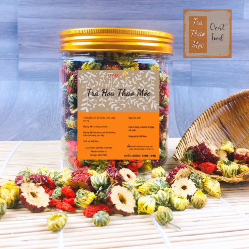 Trà hoa thảo mộc mix nhiều vị 100G - 120G OZAT FOOD tự chọn vị theo phân loại tốt cho sức khỏe
