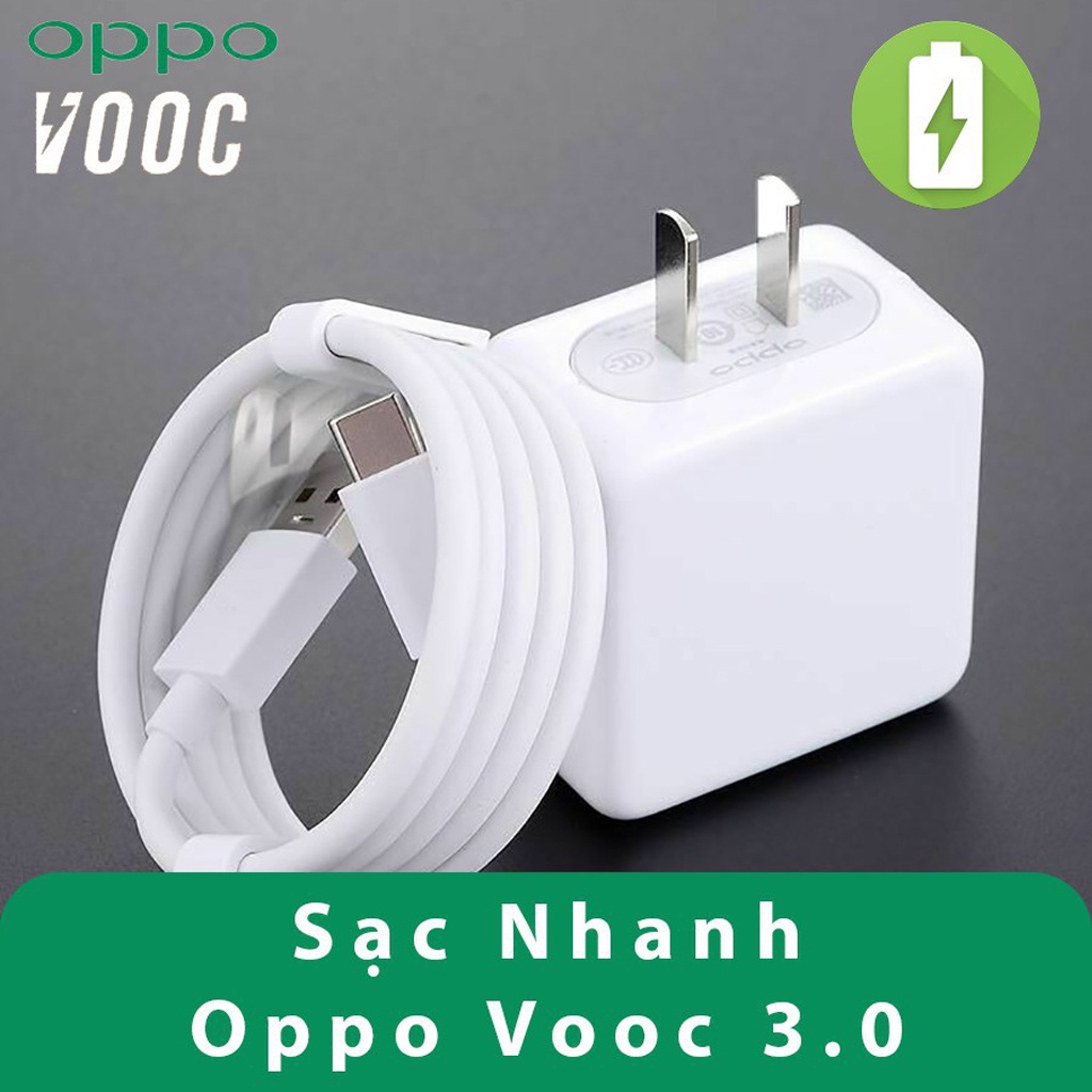 Sạc nhanh Oppo VOOC Type C và Micro kèm dây sạc oppo 1m DYDX - Bảo hành 30 ngày