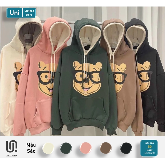 Áo khoác Hoodie Nam, Nữ Hoodie Basic Unisex Nỉ From Rộng
