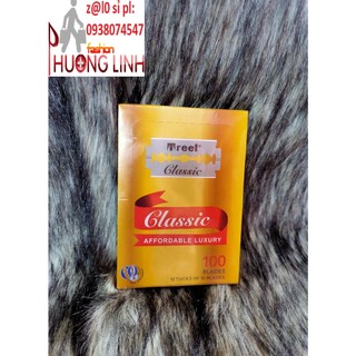 Lưỡi lam Treet màu Vàng hộp 100 lưỡi