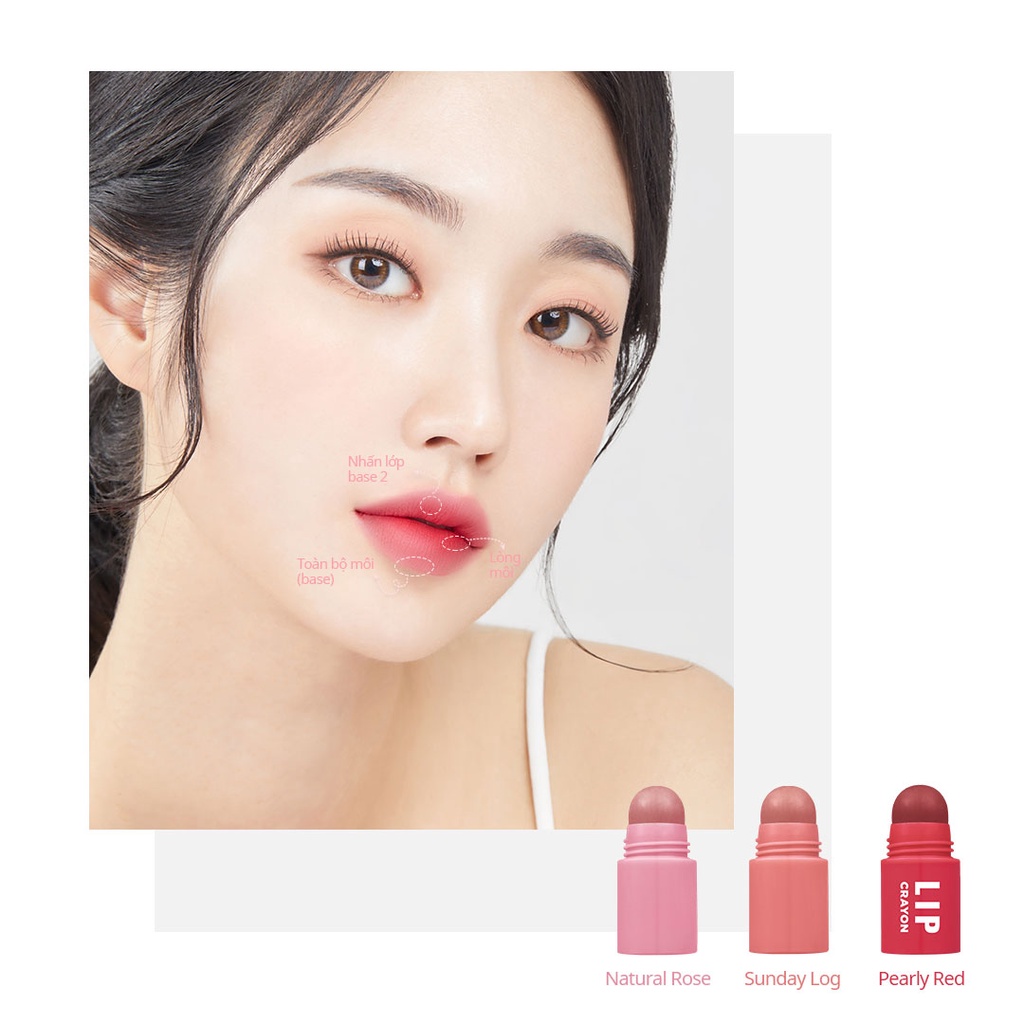 Son sáp  nhiều màu mềm mướt Reel Edge Lip Crayon 4g