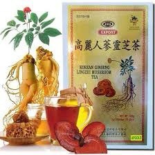 {Hàng Hot} Trà Sâm Linh Chi Hàn Quốc (Hộp gỗ 3g x 100 gói)