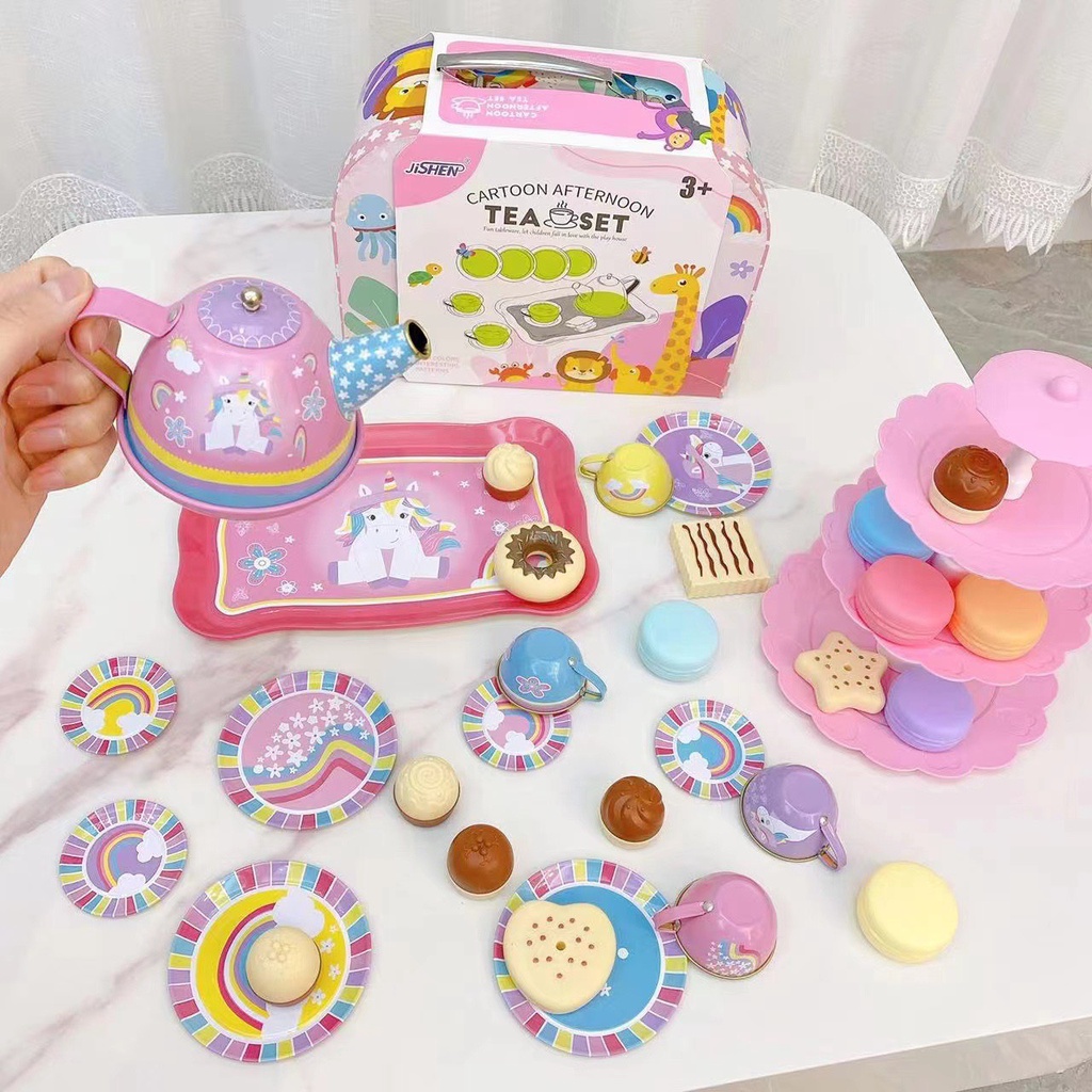 Set tiệc trà kim loại cao cấp cho bé yêu