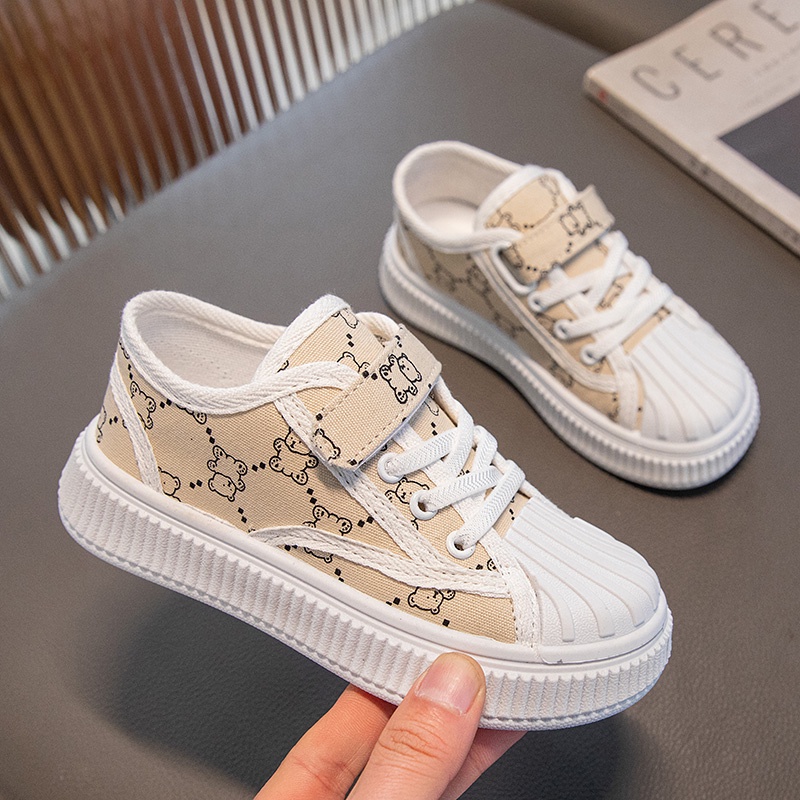 Giày Thể Thao Vải canvas Đế Mềm Thoáng Khí Cho Bé