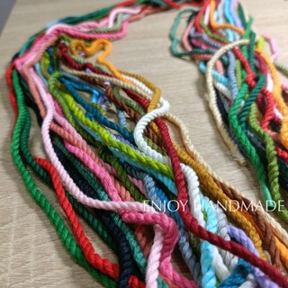 1m Dây thừng 5mm macrame cotton 3 xoắn