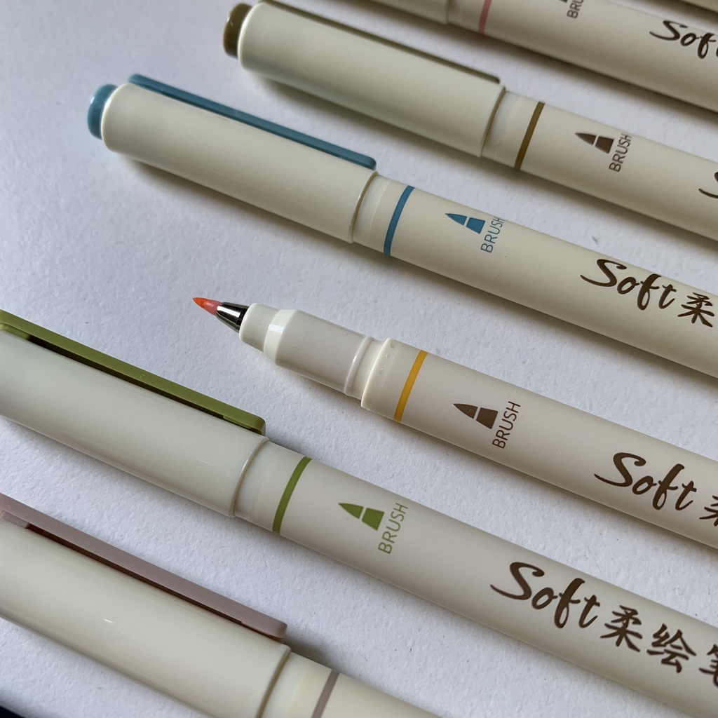 Bút Brush Soft Sign Pen DS phù hợp viết Calligraphy Art Therapy