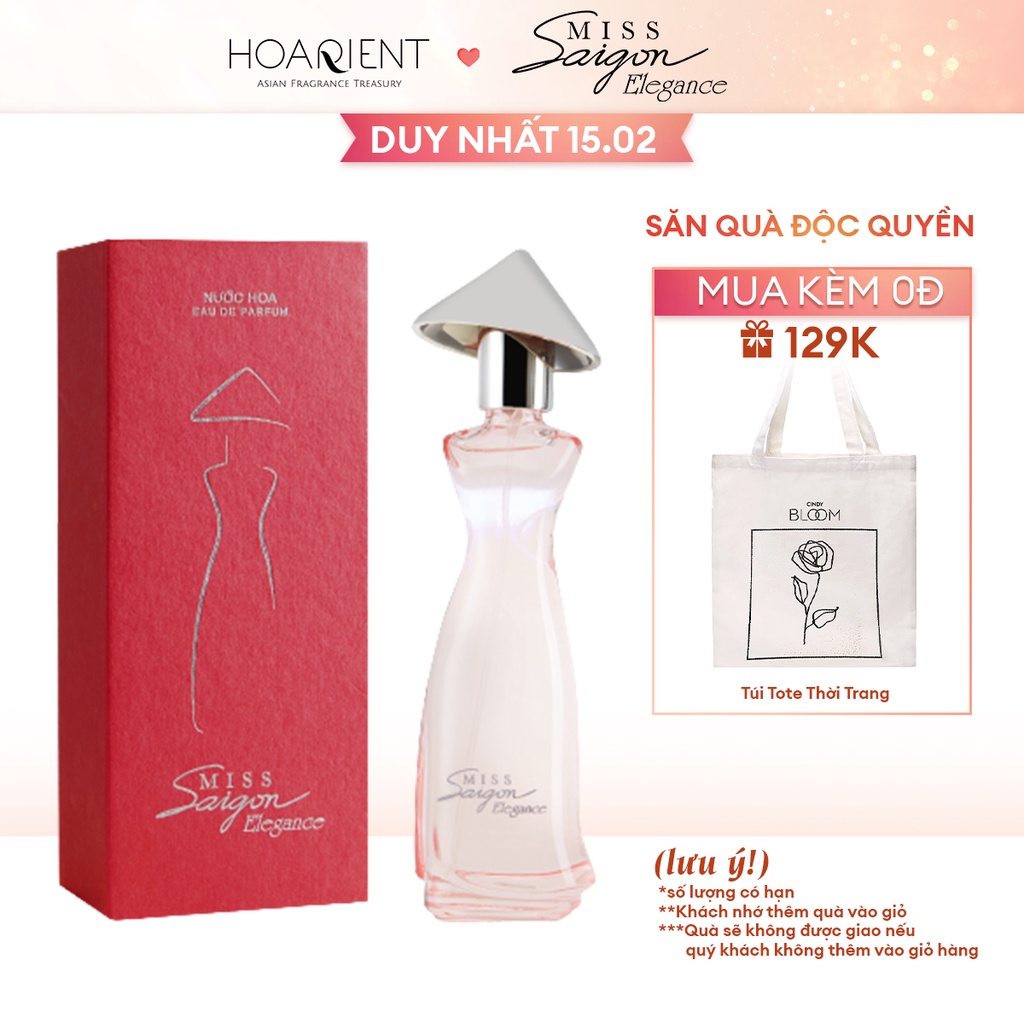 Nước Hoa nữ Miss Saigon Elegance N3 -Hộp Màu Đỏ 50ml