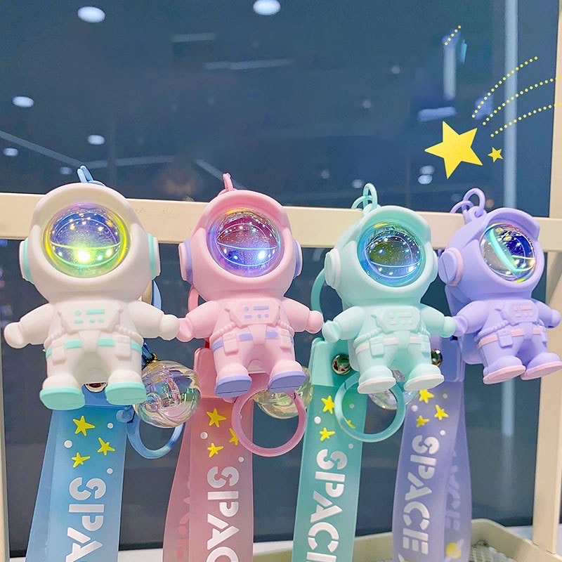 Móc khoá Phi Hành Gia Pastel A26 Dễ Thương, Móc Chìa Khoá Phi Hành Gia Ô tô/ Xe Máy Màu Pastel Đáng Yêu