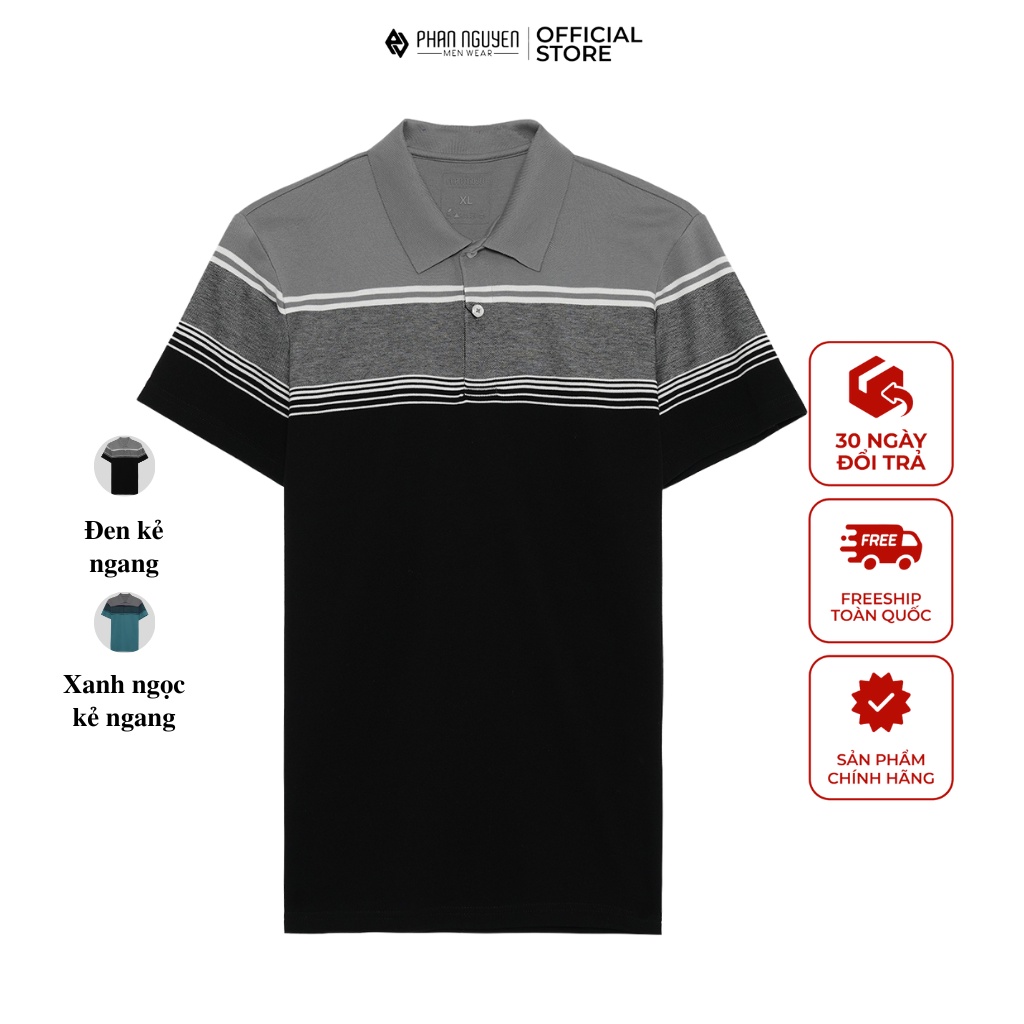 Áo thun polo nam công sở cao cấp Phan Nguyễn 100% cotton, mềm mát, nhanh khô, thiết kế lịch sự, màu sắc nam tính APC.220