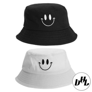 Nón bucket thêu mặt cười - mũ tai bèo đẹp hot