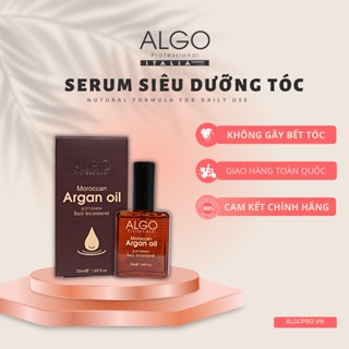 Dầu dưỡng tóc Tinh dầu dưỡng siêu phục hồi tóc hư tổn Argan Oil Algo 50ml, không gây bết rít tóc